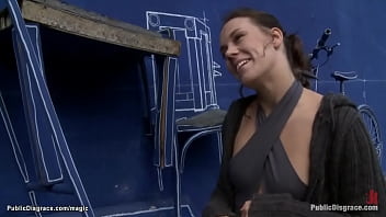 Gagged German Slave Fucked In Public