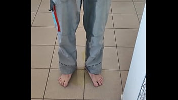 Peeing In Kitchen - wetting-pants, peeing-in-pants, wetting-floor - Video 1541175
