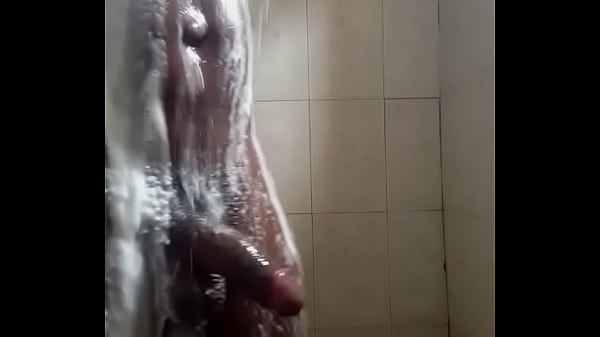 Big Black Cock.maturbating And Jerking Off With A Lot Of Cumshot In The Bathroom