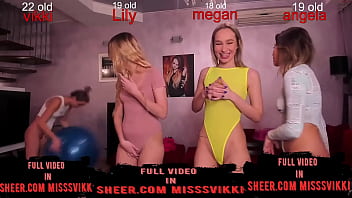 Russian Bitches Take One Cock In Four Mouths