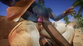 Tiger Makes Lizard Cum Multiple Times - Wildlife