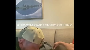 Older Big Dicked , Kicks Back And Enjoys My Throat.