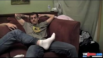 Two Skater Guys Have Foot Worship