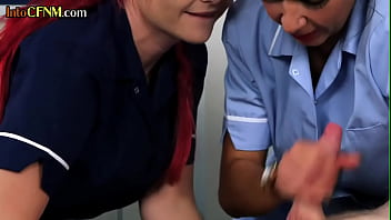 Cfnm Busty Milf Nurses Sukc Patient Cock For Cum In 3some