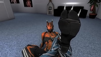 Warframe Valkyr Gives Futa Mag A Footjob (with Pov)