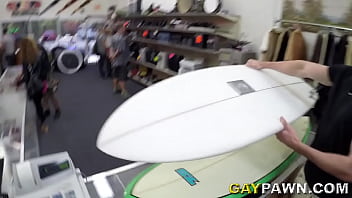 Blonde Muscle Surfer Dude Needs Cash