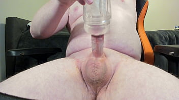 Masturbating My Penis With Fleshlight And Almost Caught By My Stepsister