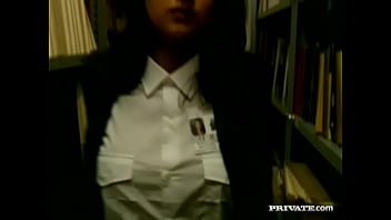 Vanda Is In A Library When She Gets Screwed By A Man In A Uniform