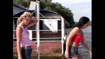 Erika Fire And Sarah Blue Are Outdoors Having A Ffm Threeway With Anal Sex