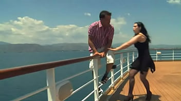 Angell And Her Man Argue On Board The Ship Leading To A Threesome