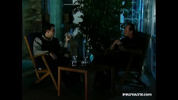 Polina Is Kept Busy Giving A Guy A Blowjob While Getting Butt Fucked