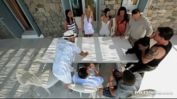 Kari Plays Spin The Bottle And Gets Fucked Upside Down For A Facial