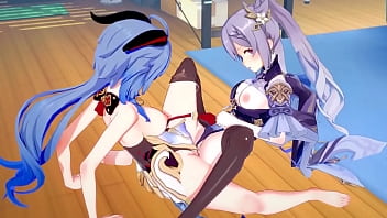 Genshin Impact Hentai Yuri - Ganyu And Kequing Lesbian Sex - Japanese Asian Manga Anime Game Porn