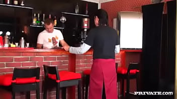 The Sexy Girl Henessy Dresses Up And Then Fucks The Local Bartender