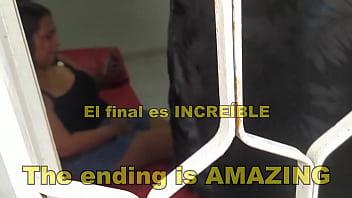 Horny Neighbor Caught Through The Window. She Secretly Spied On My Neighbor While She Masturbates, She Has A Beautifu...