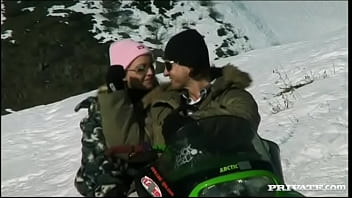 Liliane Tiger Has Her Perfect Ass Invaded On A Snowmobile