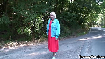 He Bangs Very Old Mature Woman From Behind