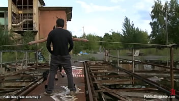 Blonde Rough Fucked In Public