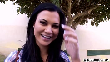 Busty British Babe Swallows A Load