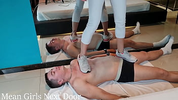 Mistress Layla And Mr Pine - Mistress Layla First Trampling - Sneakers Trampling And Face Stepping - Trampling - Face...