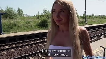 Babe4cash Pov Publicly Nailed Outdoor At The Train Station