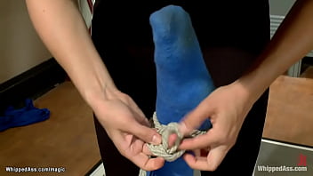 Lesbian Babe Whipped In The Gym