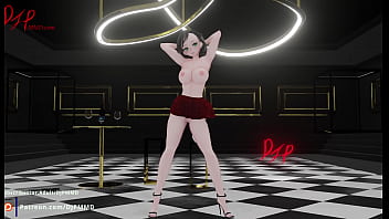 Sexy Rachel Pop Md Dress Physics Blender Render Front Cam 1567