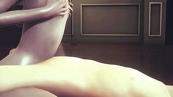 Yaoi Femboy - Kuki Threesome Suck Fuck And Boobjob - Sissy Crossdress Japanese Asian Manga Anime Game Porn Gay