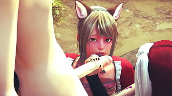 Yaoi Femboy - Threesome Femboys Hard Sex - Sissy Crossdress Japanese Asian Manga Anime Game Porn Gay