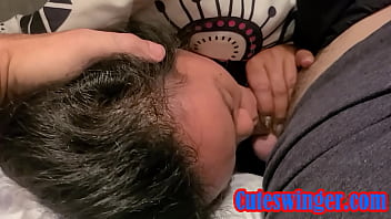 Waking Up With Cock In My Mouth And Getting Cum In Face And Mouth And Throat