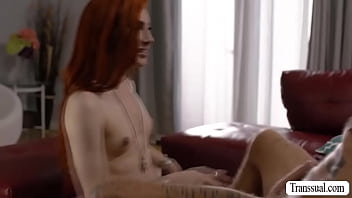 Slut Ts Lets Mistress Bareback Her Ass