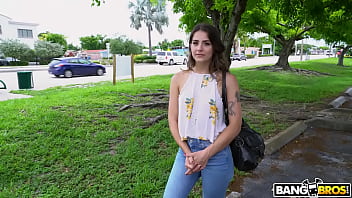 Money Loving Latina Takes A Ride