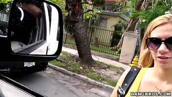 Cute Blondie Gets Tricked On The Bus