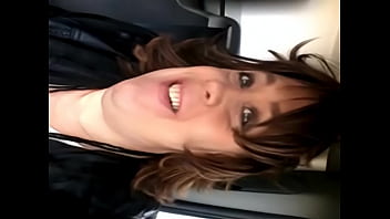 I Want More Cum - Amateur Geordie Tgirl Films Herself Swallowing Cum