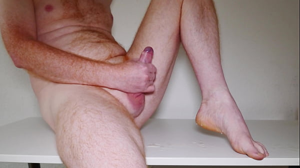Masturbating Naked With Big Cumshot Over Feet