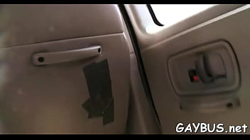 Wild Schlong Riding Inside A Car - anal, sex, blowjob, assfucking, bus, gay, muscle, hunk, straight-guy - Video 1498912