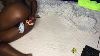 Watch Me Cum Massively After Using Dildo In Both Holes