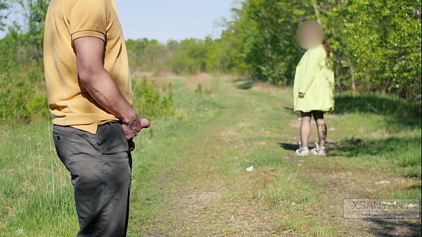 A Day In The Life Of An Exhibitionist And A Stranger. Busty Passer-by Gets A Mouthful Of Cum Today. Xsanyany