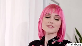Ts Pink Haired Fucks Her Online Date