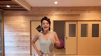 Cute Yoga Teacher In Japan