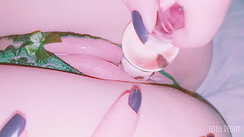 I Fuck My Friend' 18 Years Old Latina Girlfriend With New Glass Dildo _ Her Pink Pussy