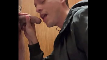 Sucking A Stranger In The Bathroom