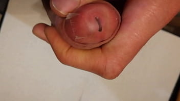 Taping Up My Peehole And Cumming