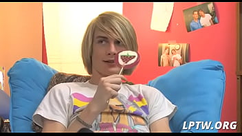 Twink Gets A Sloppy Head - anal, fucking, hardcore, blowjob, shaved, masturbation, lollipop, kissing, gay, twink - Video 1293080