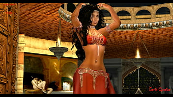 Fantasy Girl Red Belly Dancer