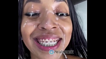 Novinha Levando Porra Na Cara