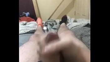 Cuming While Wearing Girl Clothes