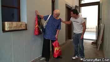 Picked Up Blonde Grandma Gets Fucked From Behind