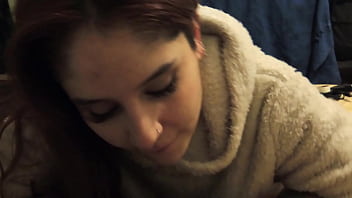 Hot Redhead Latina Blowjob Pov