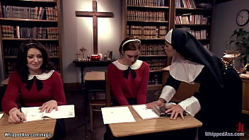 Huge Tits Nun Whips Bound Coeds